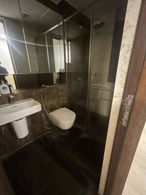 Bathroom in 3 BHK Apartment at Lodha The Park, Worli – for Rent