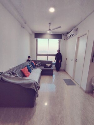 Living Room in 1 RK Apartment at Hiranandani Solitaire Studio Apartment, Ghodbunder Road – for Sale