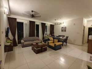 Living Room in 3 BHK Apartment at Godrej Aqua, International Airport Road – for Rent