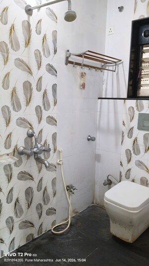 Bathroom in 2.5 BHK Apartment at Sai Datt Residency Baner, Baner – for Rent