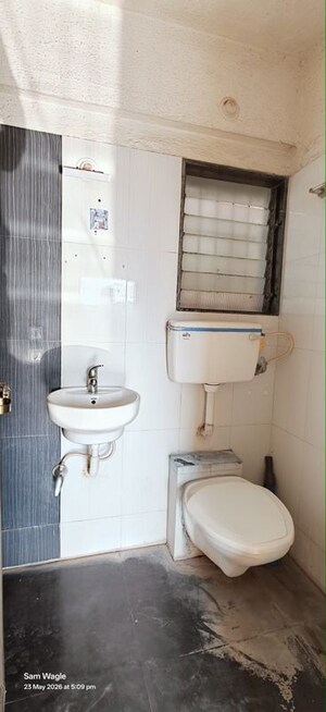 Bathroom in 2 BHK Apartment at Akashganga Complex Kavesar, Kavesar – for Rent