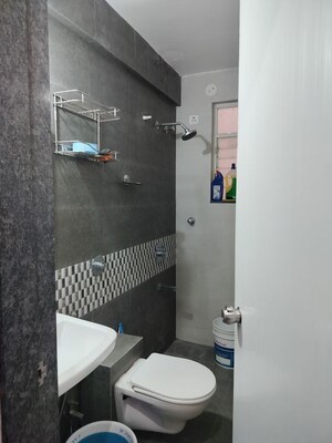 Bathroom in 2 BHK Apartment at Goel Ganga Aria, Dhanori – for Rent