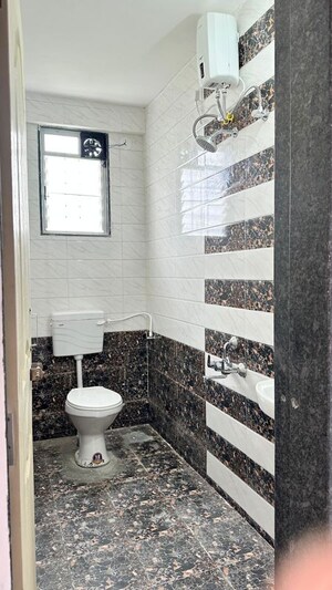Bathroom in 3 BHK Apartment at Goel Ganga Asmi, Wakad – for Sale
