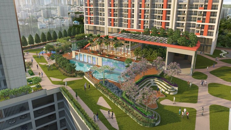 Garden, ashar-edge 2 Bedroom 711 Sq.Ft. Apartment In Pokhran Road No Two Thane 10449334