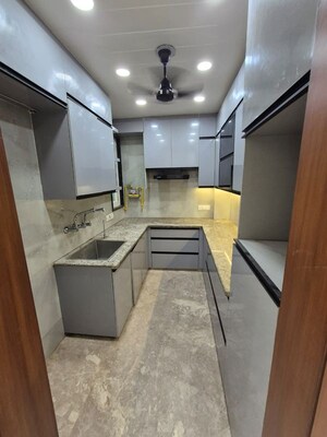 Kitchen in 2 BHK Builder Floor at Ramesh Nagar – for Rent