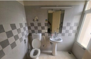 Bathroom in 3 BHK Apartment at Gaur Atulyam Gravity, Omicron I Greater Noida – for Rent