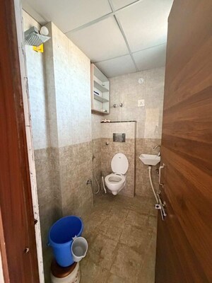 Bathroom in 3 BHK Apartment at Highfly Jagdamba Apartments, Mansarovar – for Rent