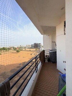 Balcony in 3 BHK Apartment at Highfly Jagdamba Apartments, Mansarovar – for Rent