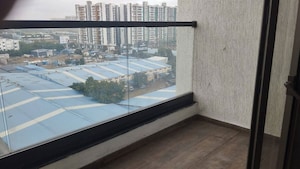 Balcony in 2 BHK Apartment at Majestique Towers, Kharadi – for Rent