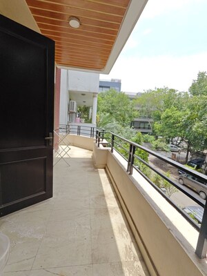Balcony in 2 BHK Builder Floor at Sushant Lok I – for Rent