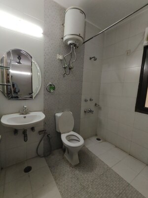 Bathroom in 2 BHK Builder Floor at Sushant Lok I – for Rent