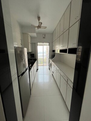 Kitchen in 1 BHK Apartment at Maker Tower, Cuffe Parade – for Sale
