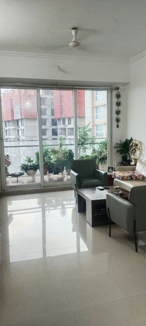 Living Room in 3 BHK Apartment at Neelam Senroofs, Nahur East – for Rent