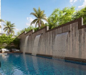 Swimming Pool in 3 BHK Apartment at Swati Chrysantha, Shela – for Sale