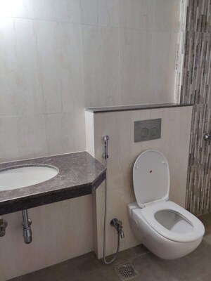 Bathroom in 3 BHK Apartment at Duville Riverdale Residences, Kharadi – for Rent