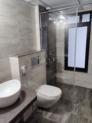 Bathroom in 3 BHK Apartment at Duville Riverdale Residences, Kharadi – for Rent
