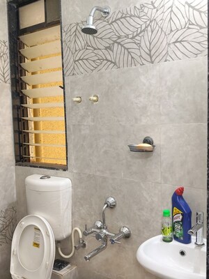 Attached Bathroom in 1 BHK Apartment at Samarth Sai Seasons Sahara, Kalyan East – for Rent