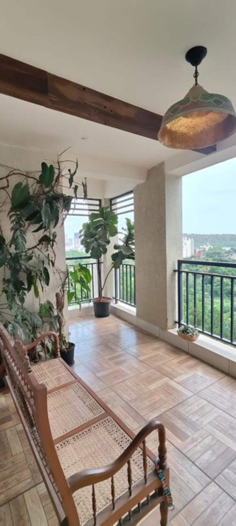 Balcony, green-grace 3 Bedroom 2450 Sq.Ft. Apartment In Gachibowli Hyderabad 10449405