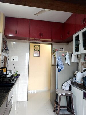 Kitchen in 1 BHK Apartment at Parikh Paradise Tower, Virar West – for Rent