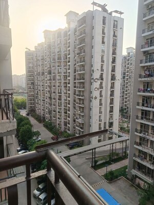 Balcony in 3 BHK Apartment at Antriksh Golf View, Sector 78 – for Rent