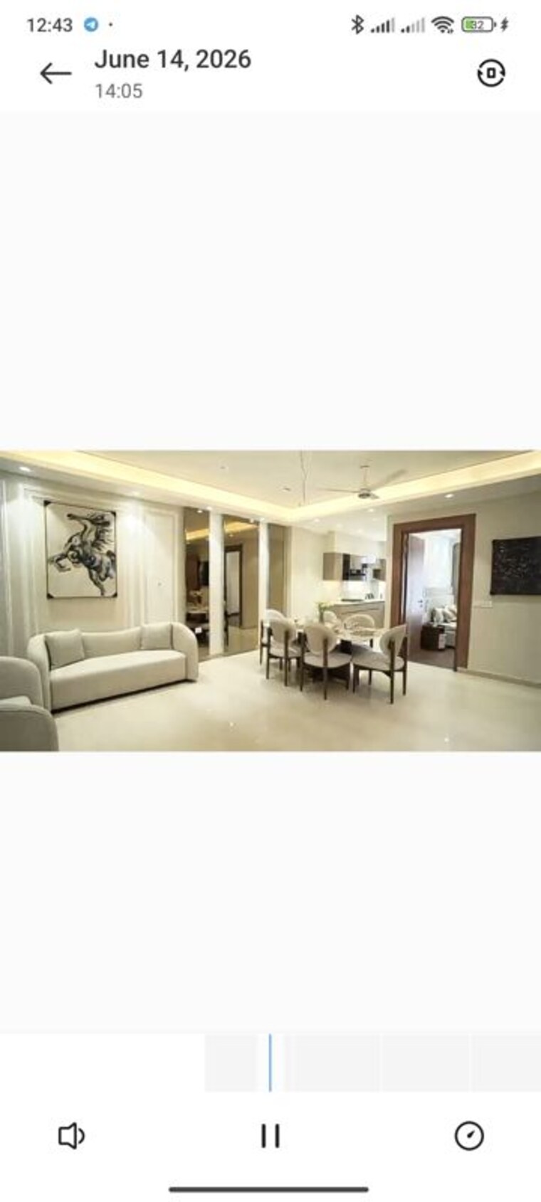 Living Room, orris-atulyam 3 Bedroom 1650 Sq.Ft. Builder Floor In Sector 83 Gurgaon 10450486
