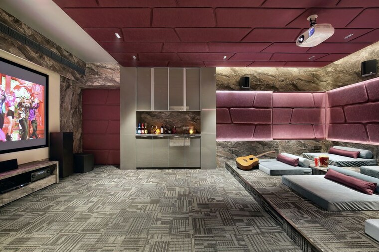 Tv Room, darshanam-celestial 4 Bedroom 3600 Sq.Ft. Villa In Bhayli Vadodara 10450485