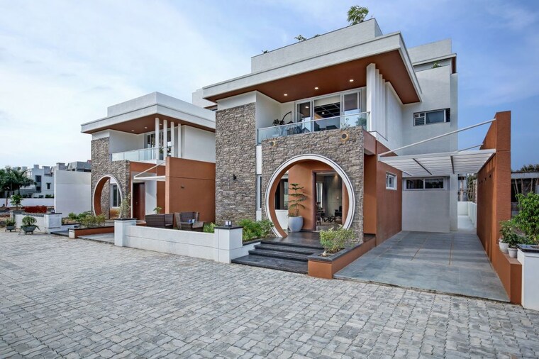 Exterior View, darshanam-celestial 4 Bedroom 3600 Sq.Ft. Villa In Bhayli Vadodara 10450485