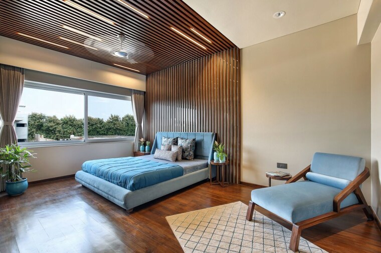 Bedroom, darshanam-celestial 4 Bedroom 3600 Sq.Ft. Villa In Bhayli Vadodara 10450485