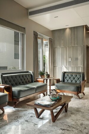 Living Room in 4 BHK Villa at Darshanam Celestial, Bhayli – for Sale