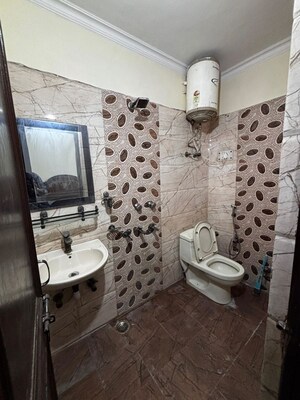 Bathroom in 2 BHK Builder Floor at Panchsheel Vihar – for Rent