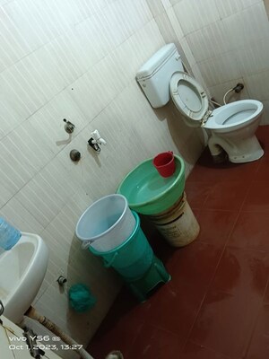 Bathroom in 3 BHK Builder Floor at Kalkaji – for Rent