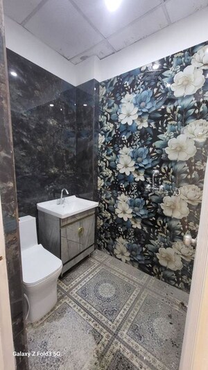 Bathroom in 2 BHK Builder Floor at AJS Heights, Indrapuram – for Rent