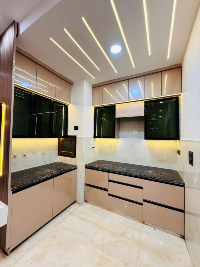 Kitchen, ajs-heights 3 Bedroom 1350 Sq.Ft. Builder Floor In Indrapuram Ghaziabad 10450598