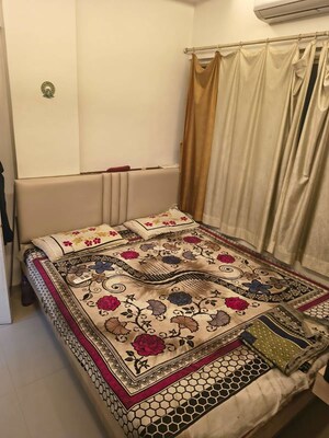Bedroom in 1 BHK Apartment at Moksh Tower, Khopat – for Rent