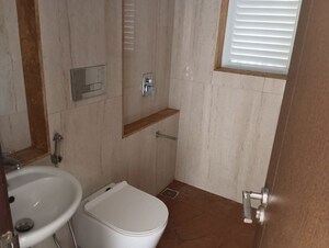 Bathroom in 2 BHK Apartment at Ruparel Ariana, Parel – for Rent