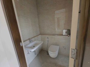 Bathroom in 2 BHK Apartment at Adani Ten BKC, Bandra East – for Rent
