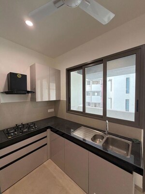 Kitchen in 3 BHK Apartment at Adani Ten BKC, Bandra East – for Rent