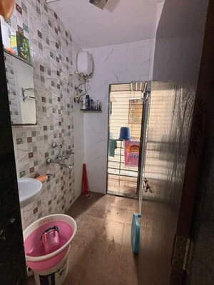 Bathroom in 1 BHK Apartment at Naupada – for Rent