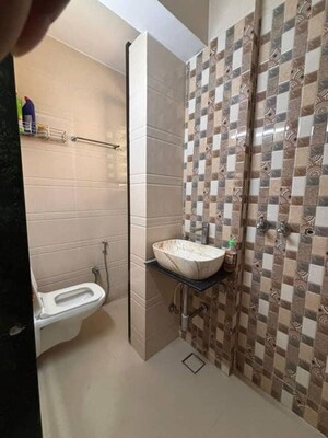 Bathroom in 1 BHK Apartment at Naupada – for Rent