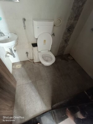 Bathroom in 1 BHK Apartment at Ahura Pearl Suites, Mundhwa – for Rent