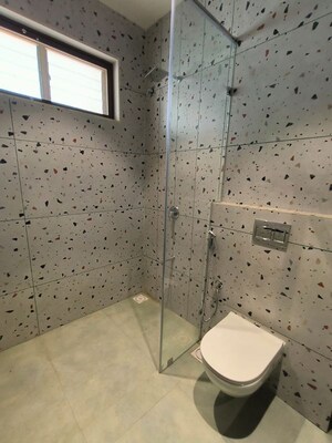Washroom in 4 BHK Villa at Tulsi Shree Kanha Bunglows, Bhayli – for Sale