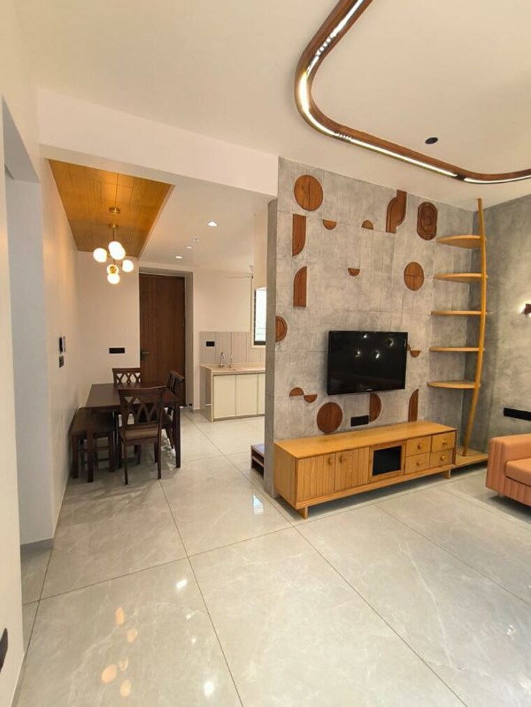 Living Room, tulsi-shree-kanha-bunglows 4 Bedroom 1220 Sq.Ft. Villa In Bhayli Vadodara 10450456