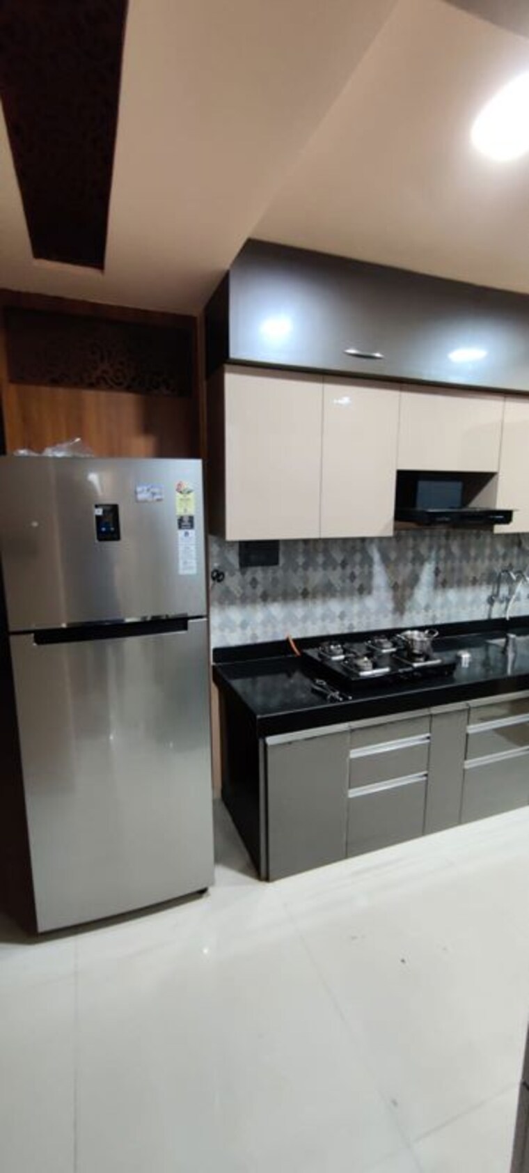 Kitchen, blue-27th-avenue 3 Bedroom 1500 Sq.Ft. Apartment In Bavdhan Pune 10450876