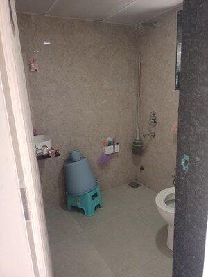 Bathroom in 1 RK Apartment at Royal Palms Garden View, Goregaon East – for Rent