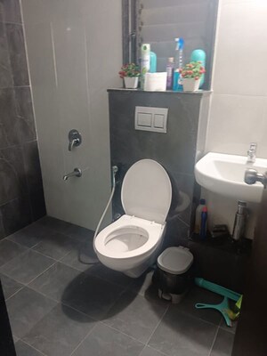 Bathroom in 1 BHK Apartment at Shapoorji Pallonji Joyville Celestia, Hadapsar – for Rent