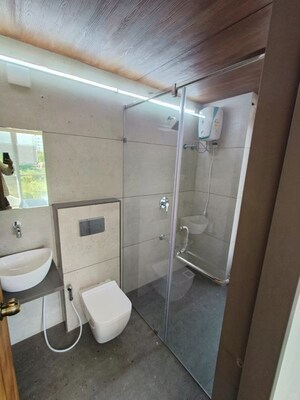 Washroom in 3 BHK Apartment at Manorath 56, Bhayli – for Sale