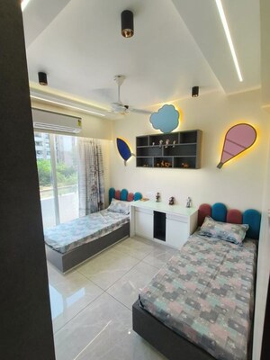 Bedroom in 3 BHK Apartment at Manorath 56, Bhayli – for Sale