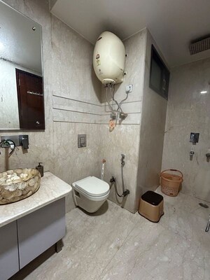 Bathroom in 3 BHK Builder Floor at Ram Vihar – for Sale