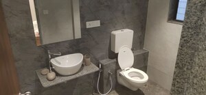 Washroom in 3 BHK Apartment at Bhayli – for Sale