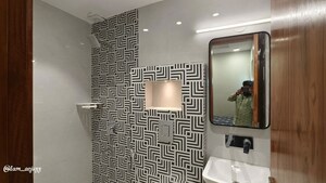 Bathroom in 1 BHK Builder Floor at Lajpat Nagar I – for Rent